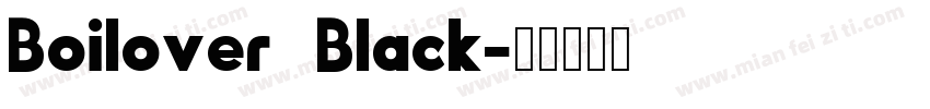 Boilover Black字体转换